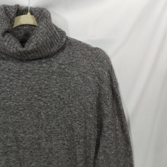 Athleta Womens Sweater Size S Wool Transit Turtleneck Pullover Top Stretch Gray - Picture 8 of 8